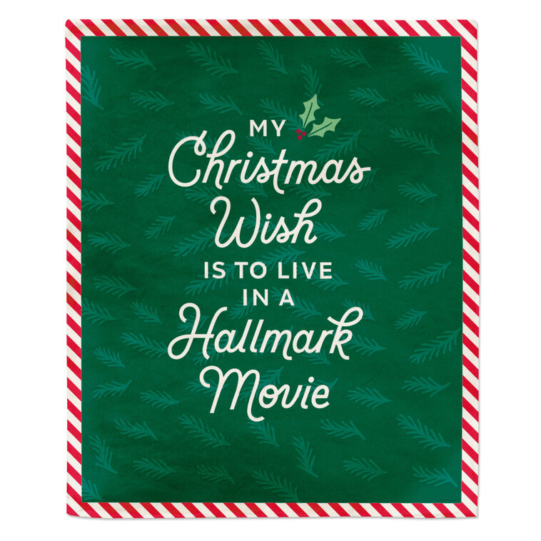  Hallmark Channel My Christmas Wish Throw Blanket, 50x60