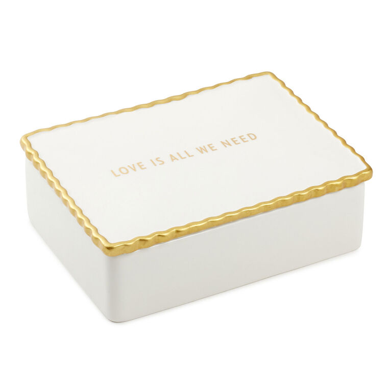 Hallmark Love Is All We Need Ceramic Keepsake Box