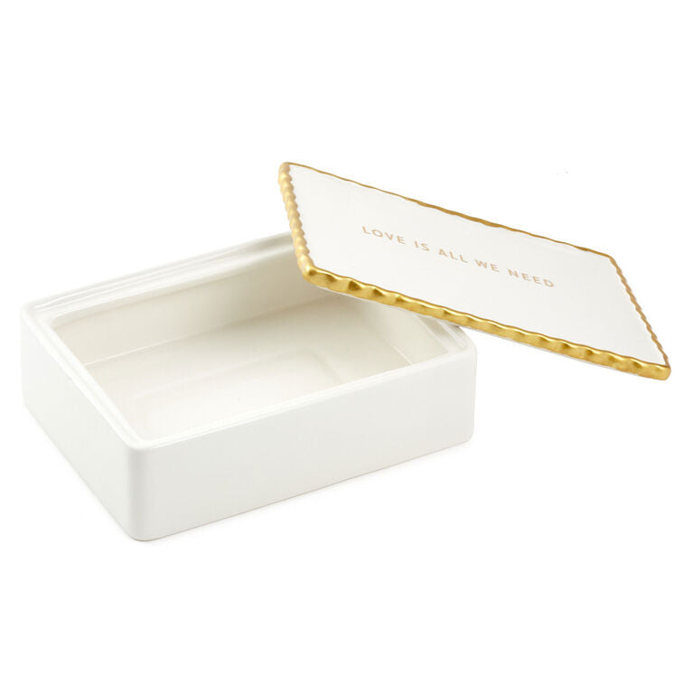 Hallmark Love Is All We Need Ceramic Keepsake Box