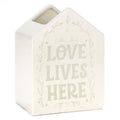 Hallmark Love Lives Here House-Shaped Vase