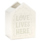 Hallmark Love Lives Here House-Shaped Vase