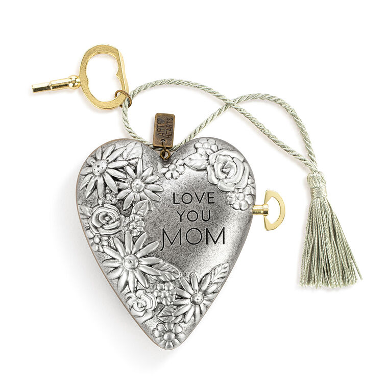  Demdaco Love You Mom Musical Art Heart, 3.5"