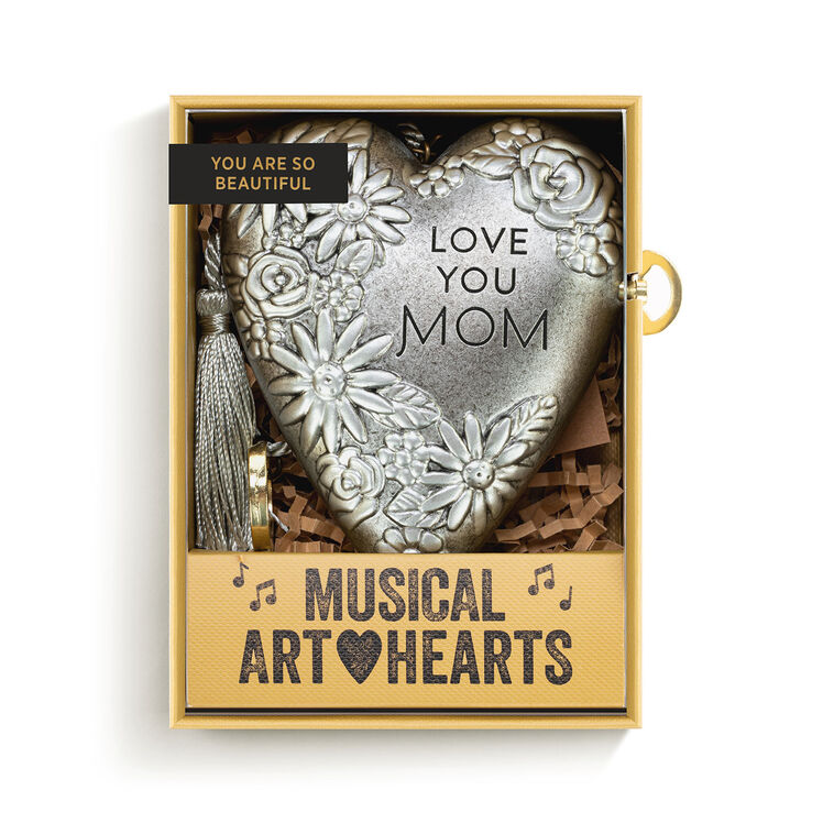  Demdaco Love You Mom Musical Art Heart, 3.5"