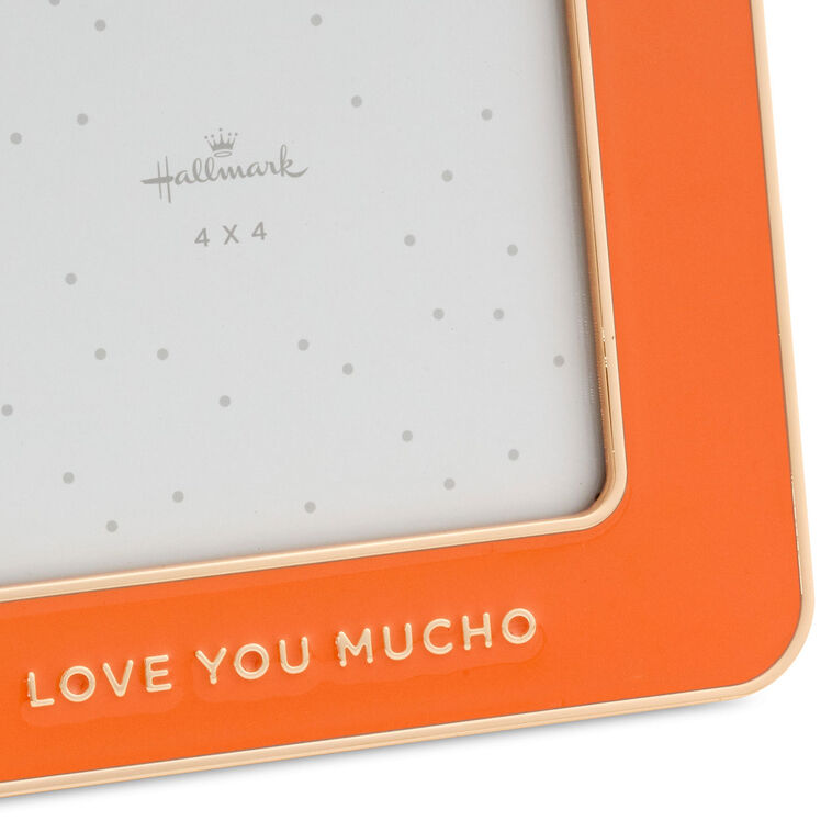 Hallmark Love You Mucho Coral Enamel Picture Frame, 4x4
