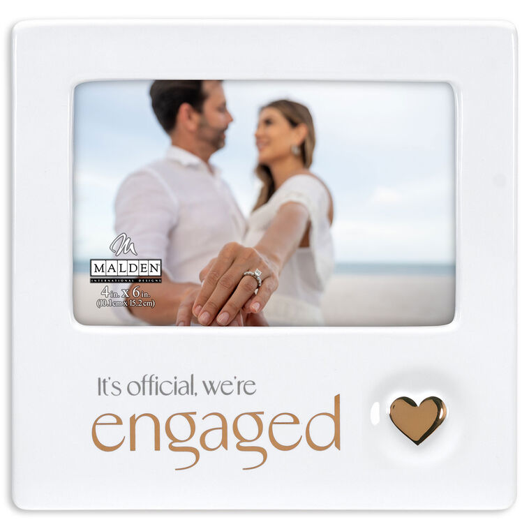  Engagement Ceramic Picture Frame, 4x6