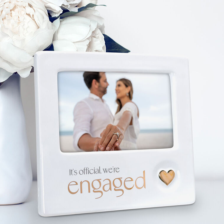  Engagement Ceramic Picture Frame, 4x6