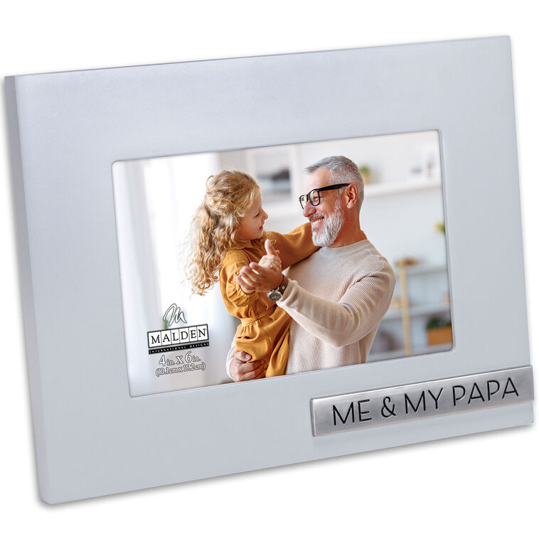  Malden Me & My Papa Wood Picture Frame, 4x6
