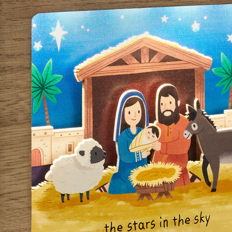 Hallmark Manger Scene Musical Shadow Box With Light, 7x7