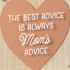 Hallmark Mom's Best Advice Layered Square Quote Sign, 8x8