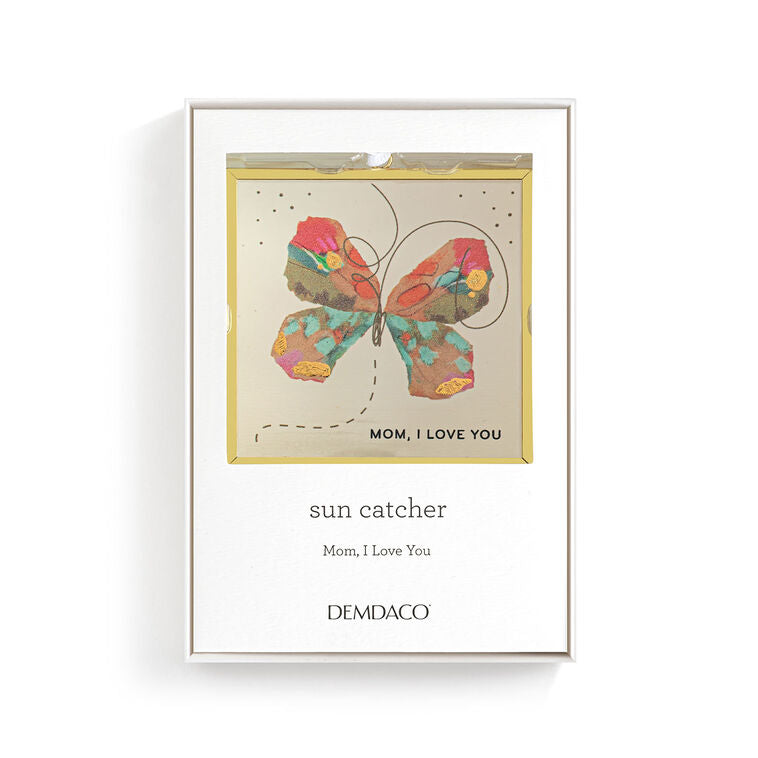 Demdaco Mom, I Love You Multicolor Butterfly Suncatcher