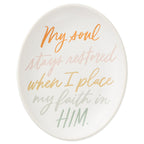 Hallmark My Soul Stays Restored Trinket Dish