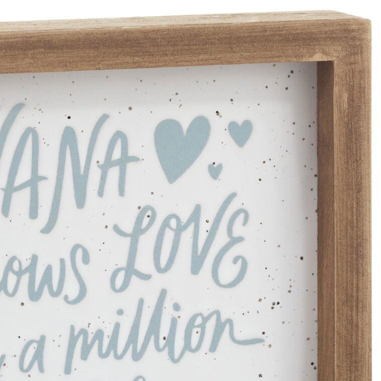 Hallmark Nana Shows Love Framed Quote Sign, 7x7