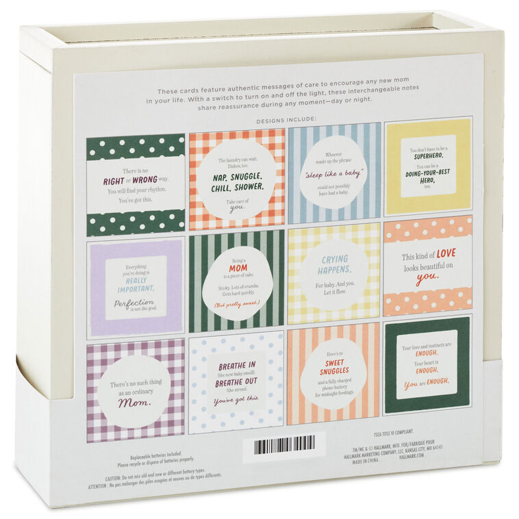 Hallmark New Mom Daily Affirmations Light-Up Frame With 12 Quotes