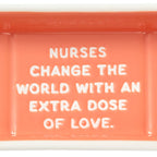 Hallmark Nurses Coral Bandage-Shaped Trinket Dish