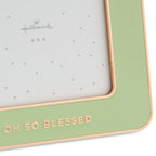 Hallmark Oh So Blessed Green Enamel Picture Frame, 4x4