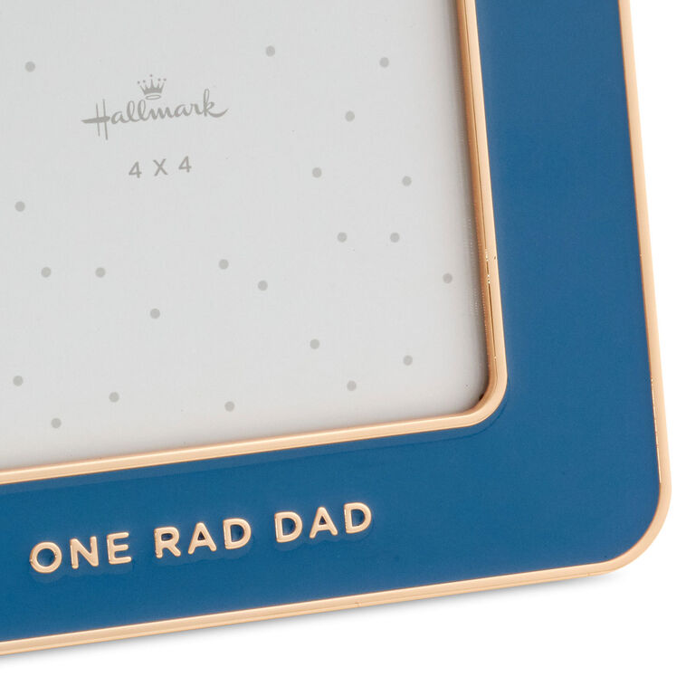 Hallmark One Rad Dad Blue Enamel Picture Frame, 4x4