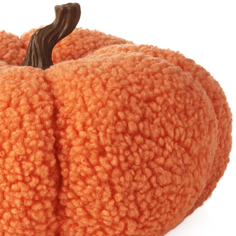 Hallmark Orange Plush Fabric Pumpkin Fall Decoration
