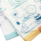 Hallmark Peanuts® 75th Anniversary Through The Years Plush Throw Blanket, 60x52