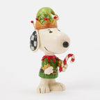 Enesco Jim Shore Peanuts Snoopy Christmas Elf Mini Figurine, 3.75"