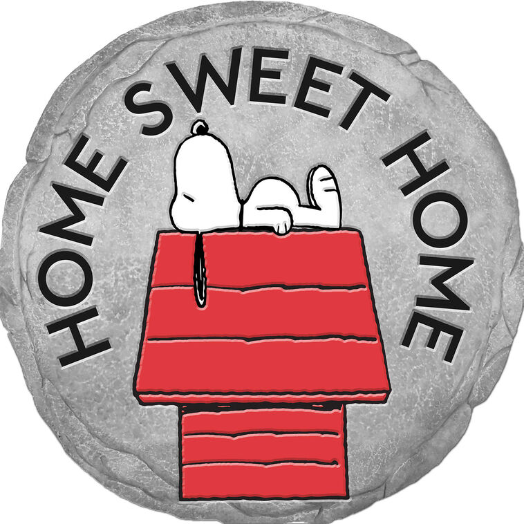  Spoontiques Peanuts Home Sweet Home Stepping Stone, 9.6"