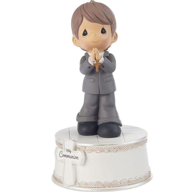  Precious Moments Holy Communion Boy Musical Figurine, 6"