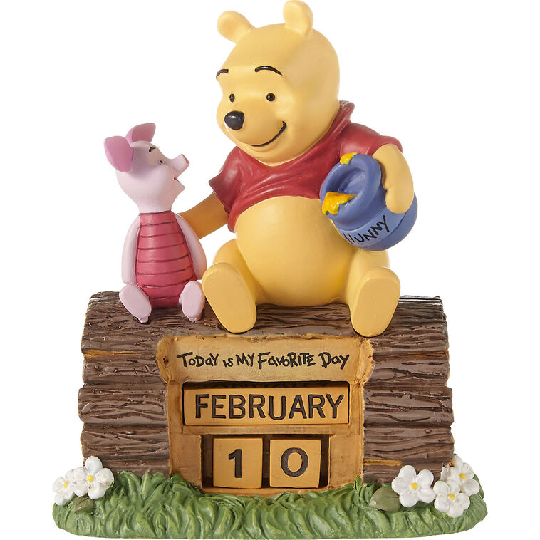  Precious Moments Disney Winnie The Pooh Perpetual Calendar, 5.5"