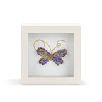  Demdaco Beautiful Soul Purple Butterfly Small Shadow Box Wall Decor, 4"