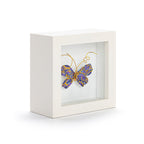  Demdaco Beautiful Soul Purple Butterfly Small Shadow Box Wall Decor, 4"