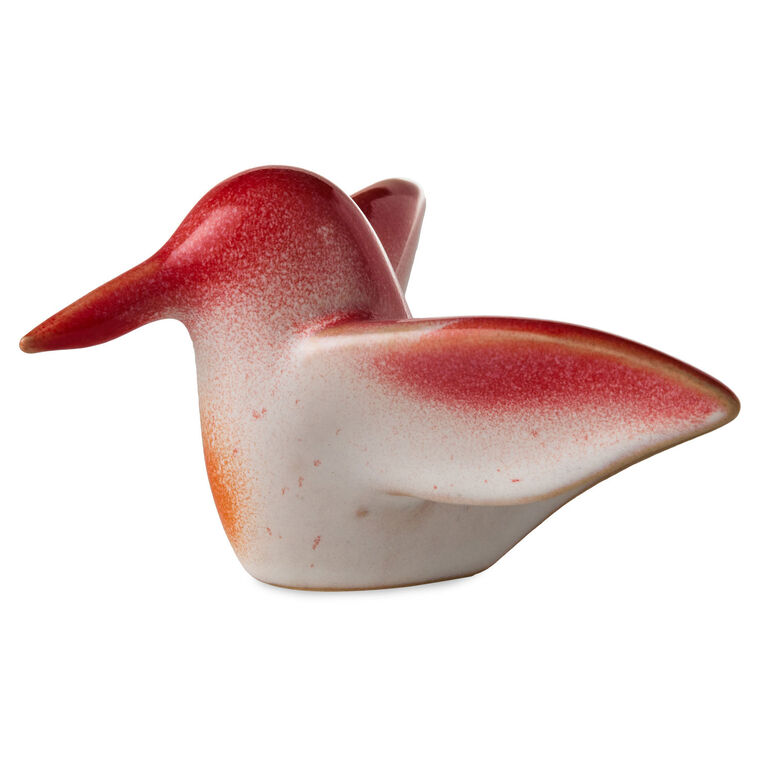 Hallmark Sculpted Red And Orange Hummingbird Figurine, 1.85"