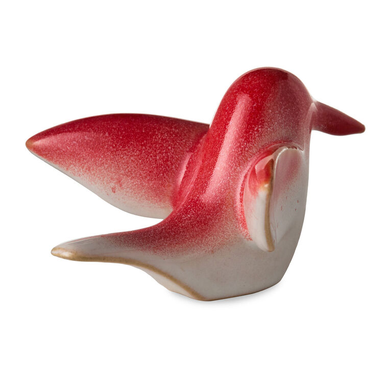 Hallmark Sculpted Red And Orange Hummingbird Figurine, 1.85"