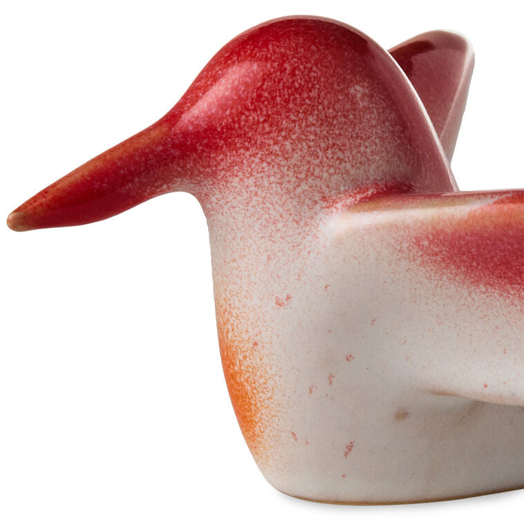 Hallmark Sculpted Red And Orange Hummingbird Figurine, 1.85"