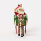 Enesco Jim Shore Rudolph Pulling Santa In Sleigh Figurine, 5"
