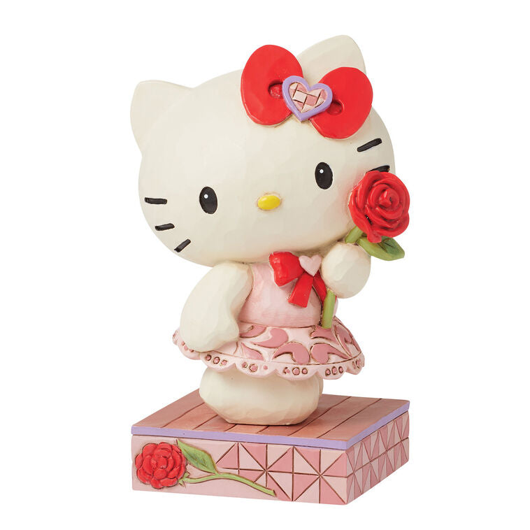 Enesco Jim Shore Sanrio Hello Kitty With Rose Figurine, 4.4"