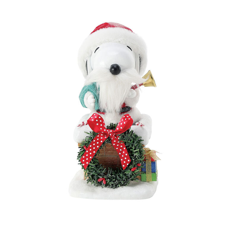  Enesco Peanuts Santa Snoopy In Chimney Figurine, 8"