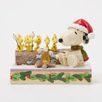 Enesco Jim Shore Peanuts Snoopy And Friends Light-Up Campfire Figurine, 5"
