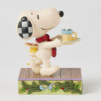 Enesco Jim Shore Peanuts Snoopy And Woodstock Cookies For Santa Figurine, 5"