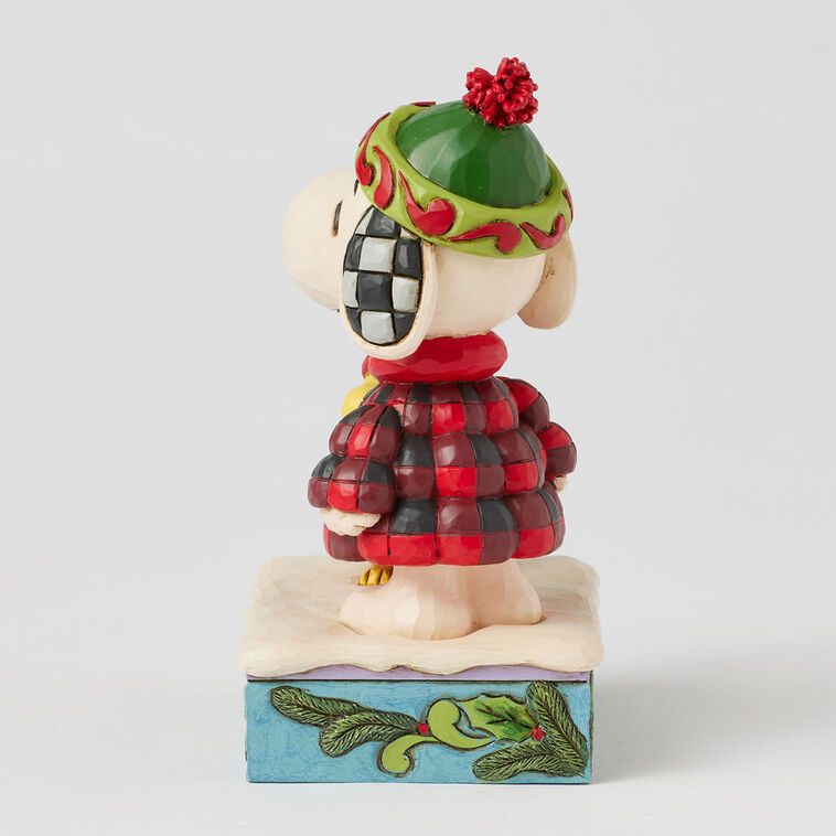 Enesco Jim Shore Peanuts Snoopy And Woodstock In Puffer Coats Figurine, 5.5"
