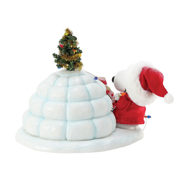 Enesco Peanuts Snoopy With Puffer Igloo Figurine, 7"