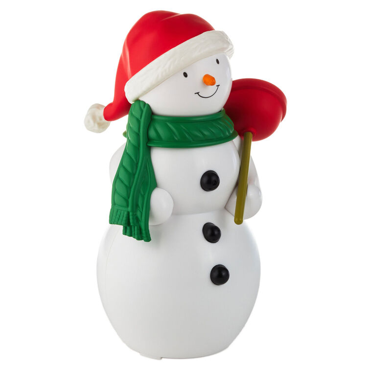 Hallmark Jolly In The John Holiday Snowman With Sound