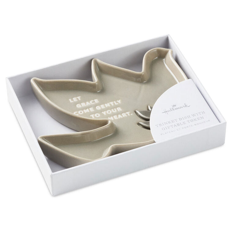 Hallmark Dove-Shaped Trinket Dish With Token