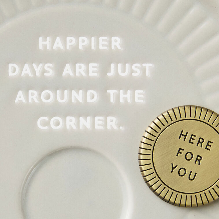 Hallmark Sun And Rays Round Trinket Dish With Token