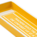 Hallmark Teachers Yellow Pencil-Shaped Trinket Dish