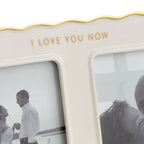Hallmark Then And Now Ceramic Picture Frame, Holds 2 Photos
