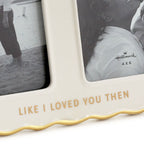 Hallmark Then And Now Ceramic Picture Frame, Holds 2 Photos