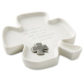 Hallmark Clover-Shaped Trinket Dish With Token
