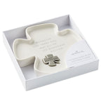 Hallmark Clover-Shaped Trinket Dish With Token