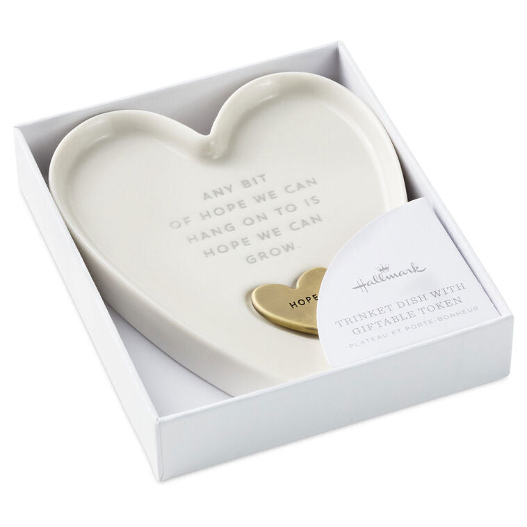 Hallmark Heart-Shaped Trinket Dish With Token