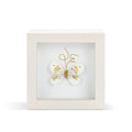  Demdaco Love From Above White And Gold Butterfly Small Shadow Box, 4"