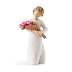  Willow Tree Bright Hope Girl With Tulips Figurine, 5"