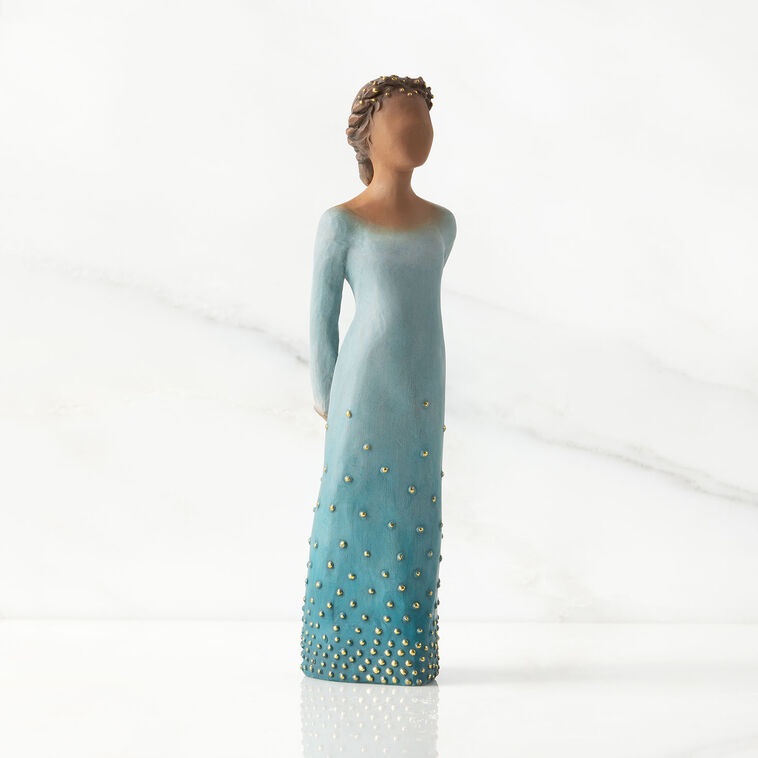  Willow Tree Radiance Woman Figurine—Brown Skin Tone, 7.5"